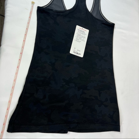 LULULEMON COOL RACERBACK SAVASANA CAMO 20CM NEW BLACK - Picture 5 of 5